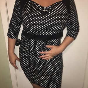 Sourpuss polka dot dress